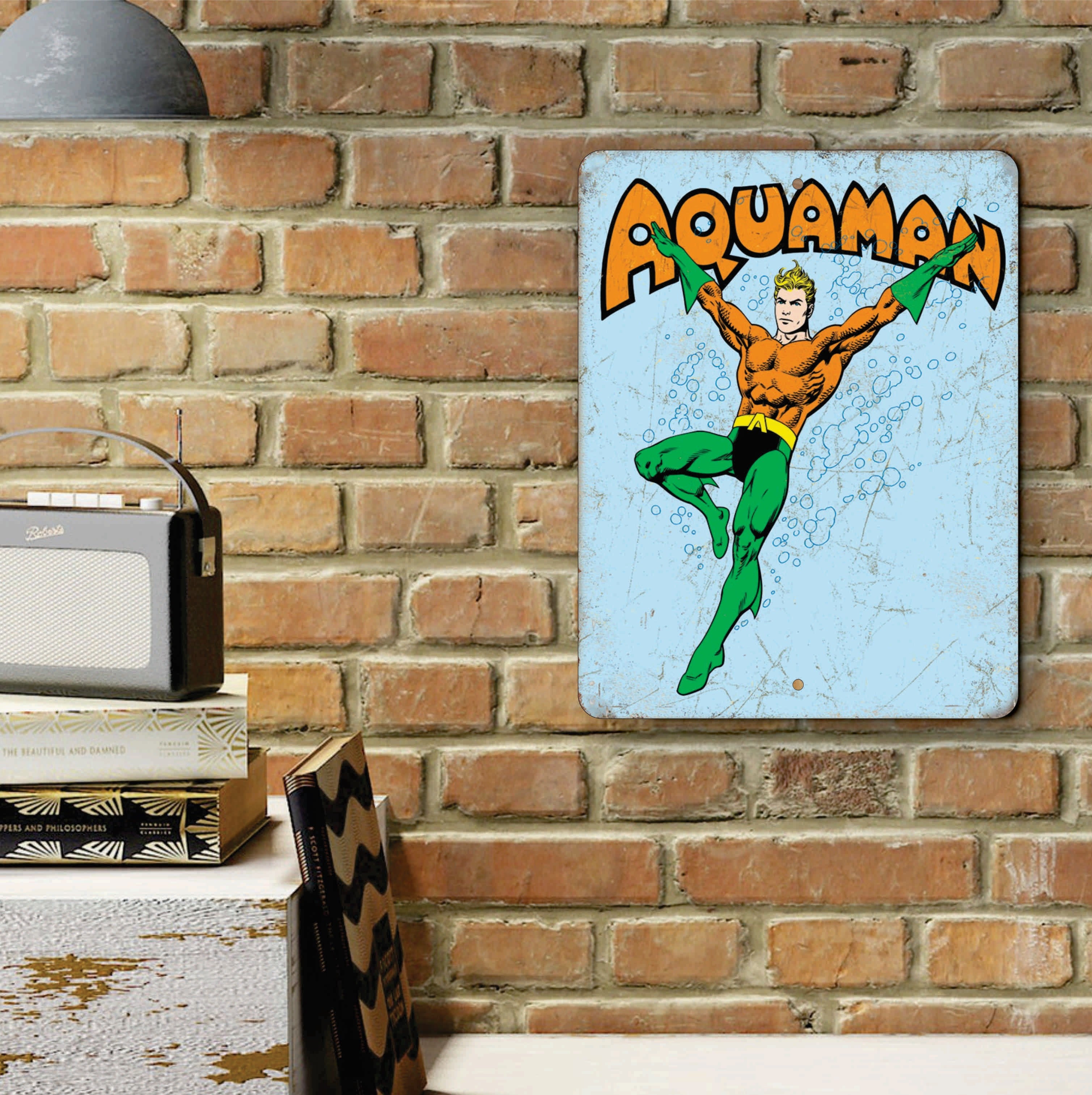 PLACA AQUAMAN DC COMICS
