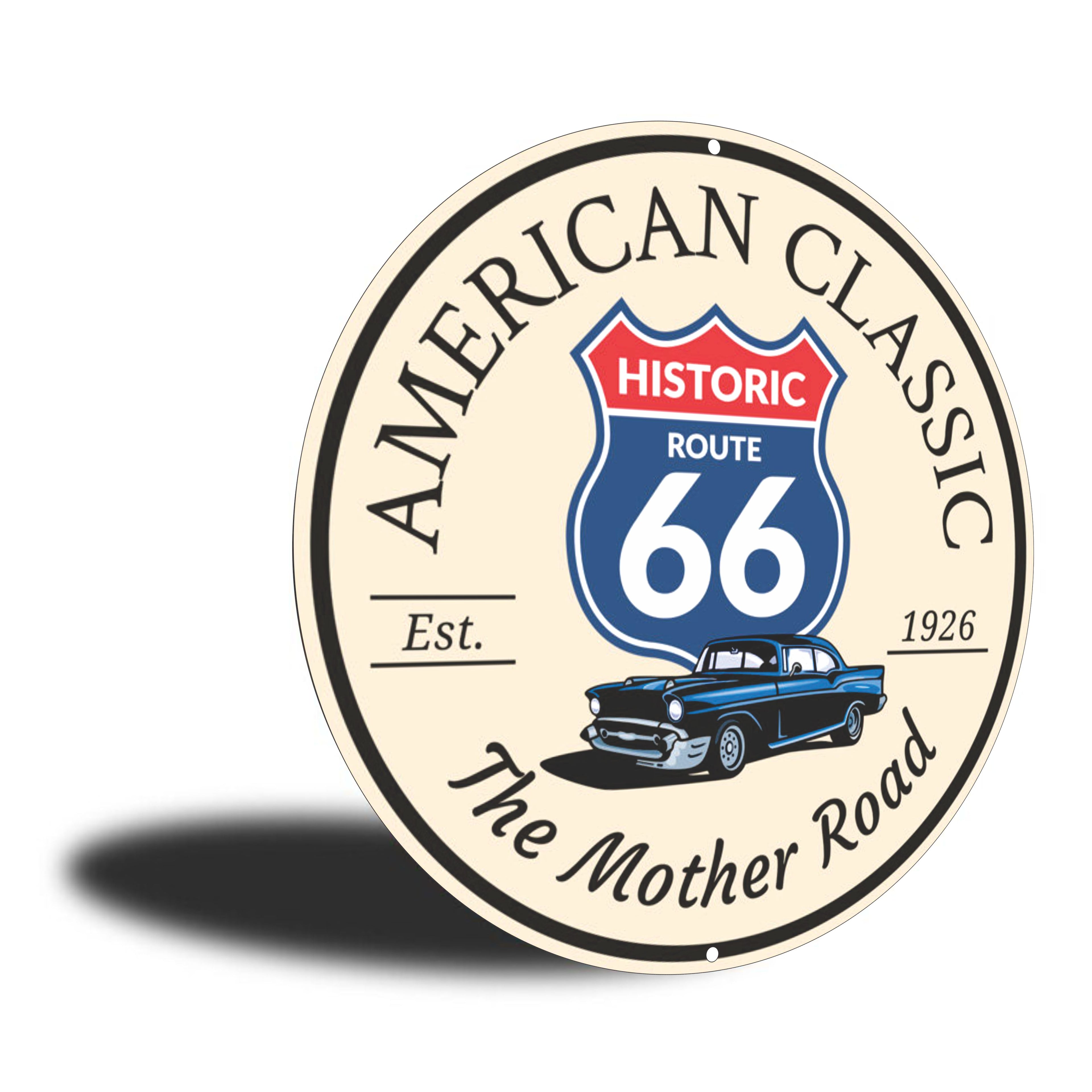 PLACA CIRCULAR AMERICAN CLASSIC
