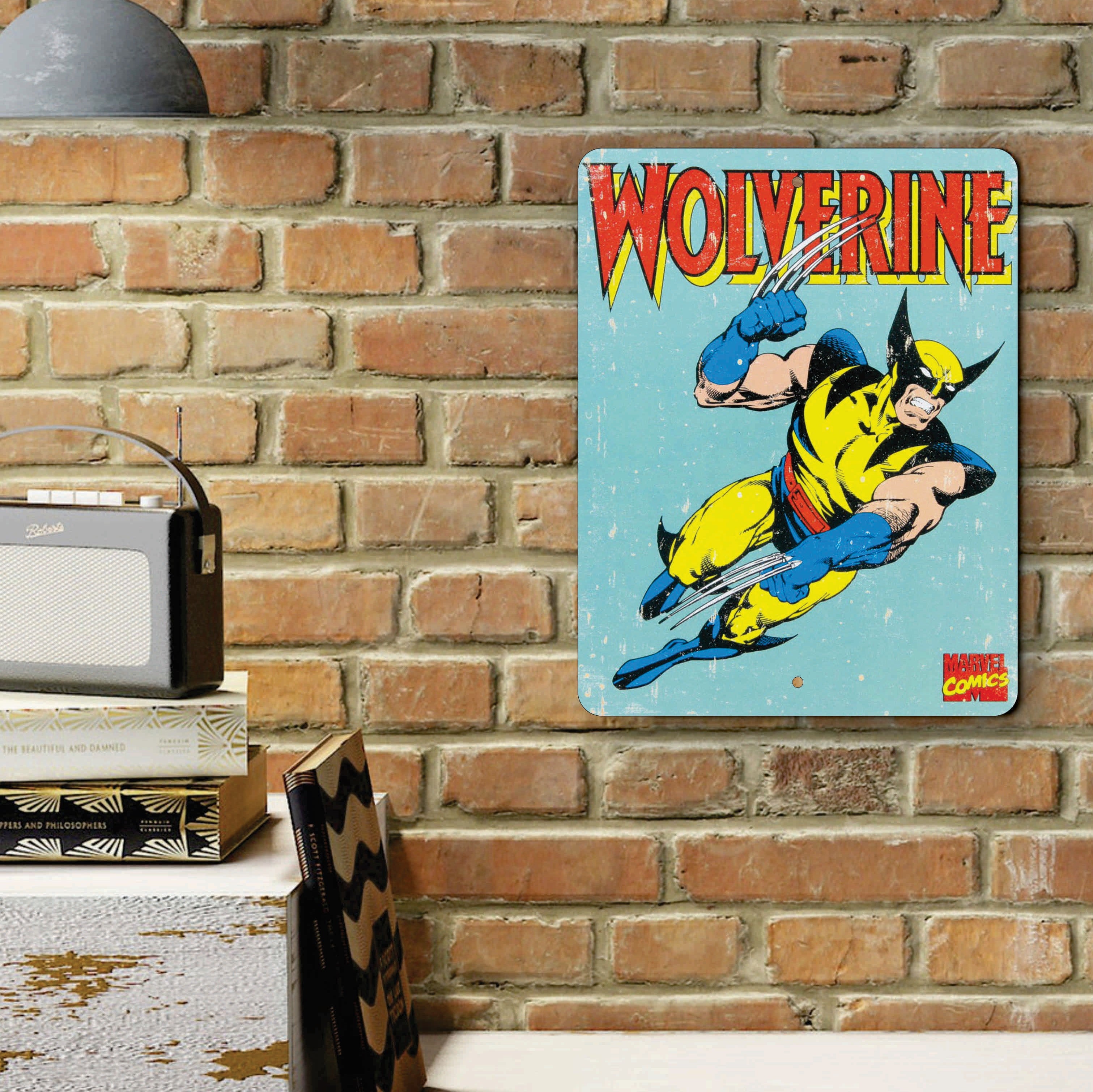 PLACA WOLVERINE MARVEL COMICS