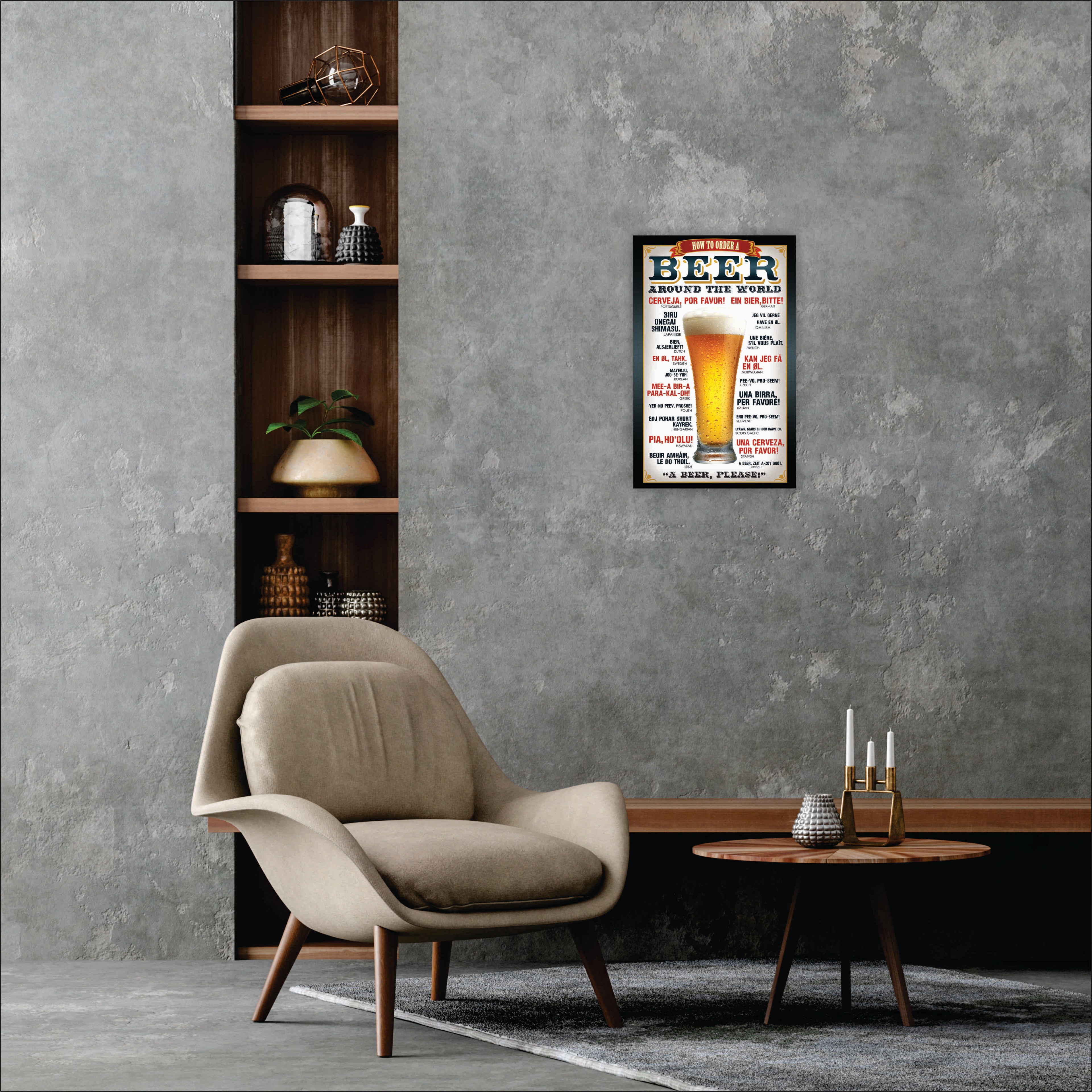POSTER BEER AROUND THE WORD