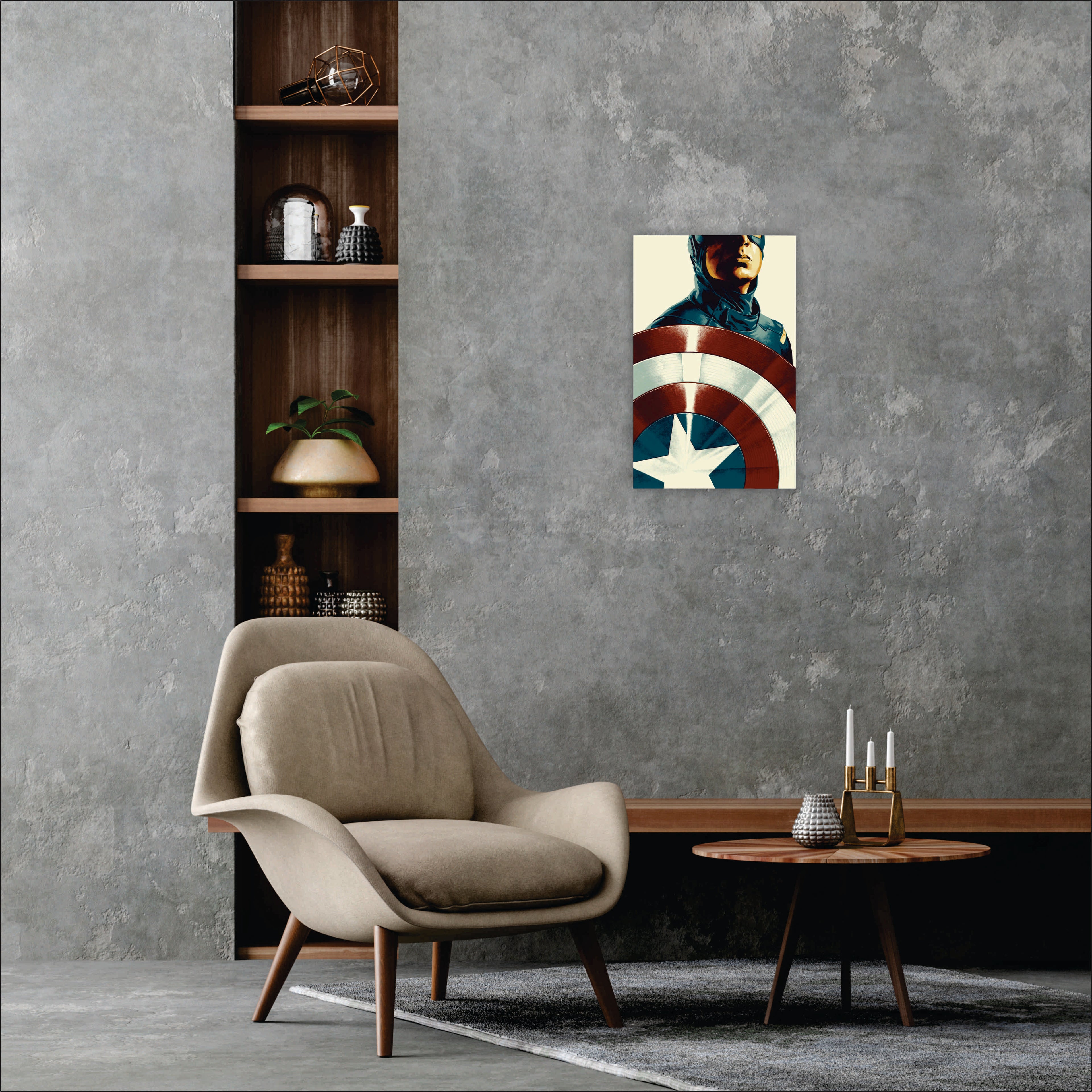 POSTER CAPITAN AMERICA SHIELD