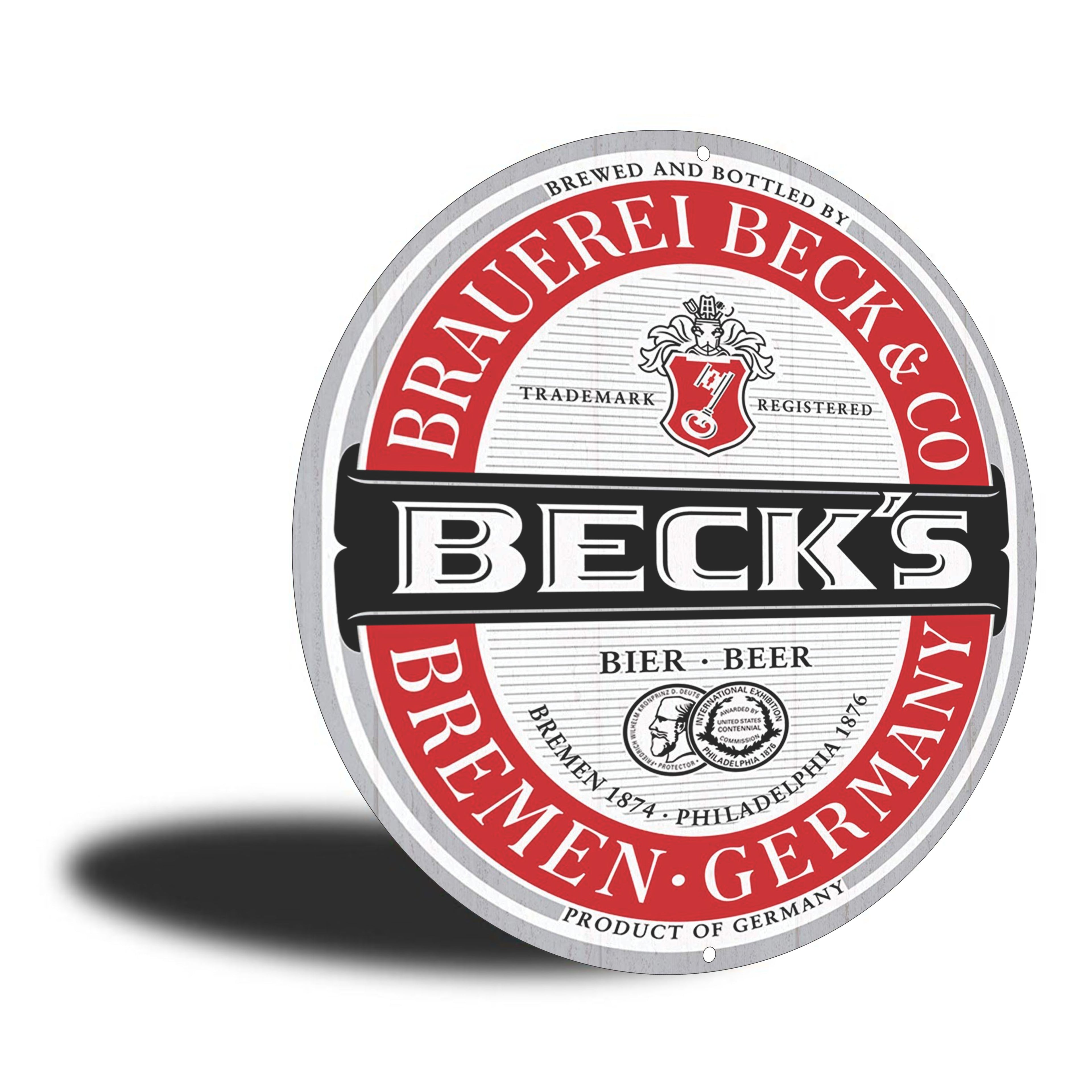 PLACA CIRCULAR BECK S