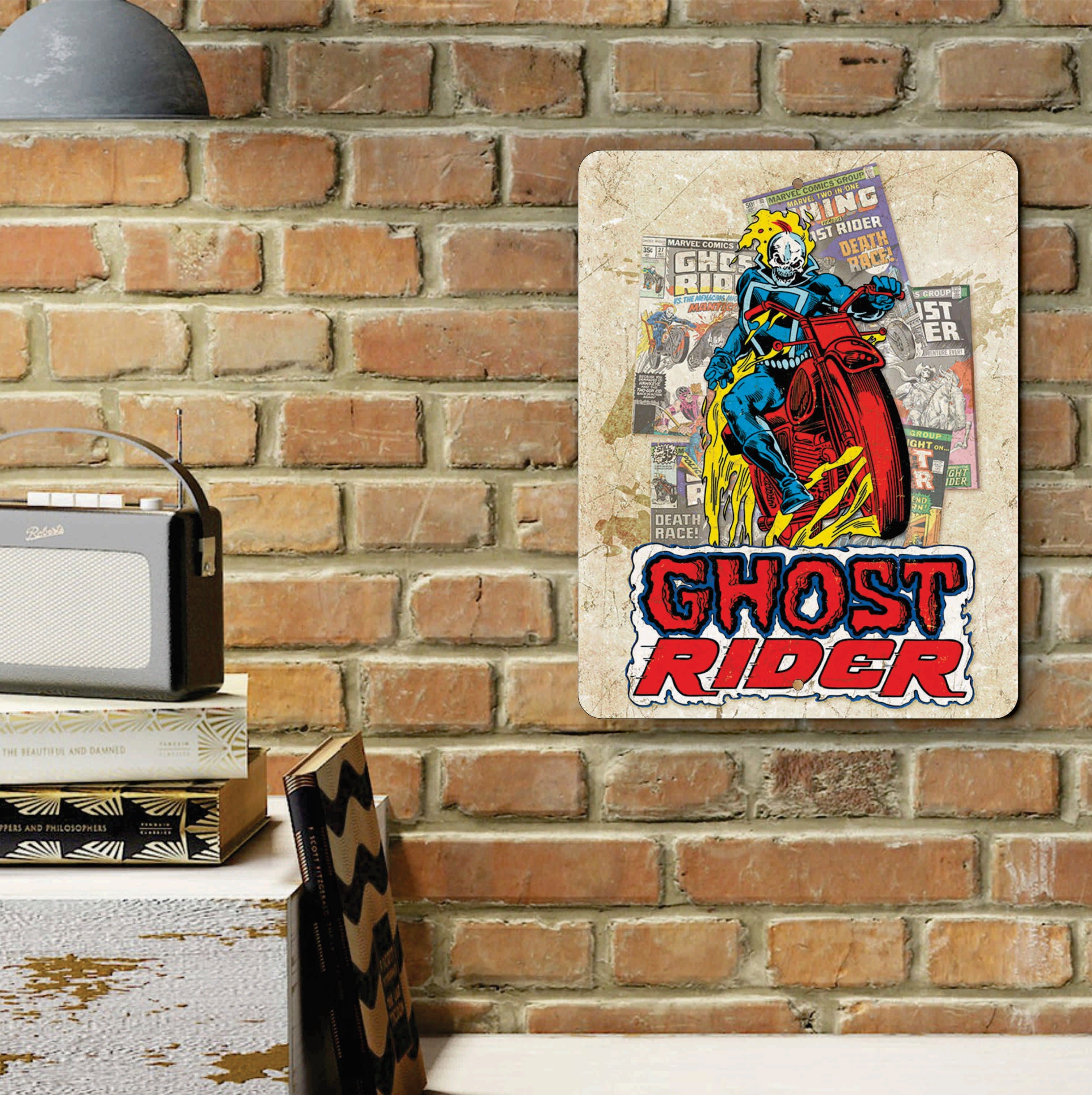 PLACA GHOST RIDER MARVEL COMICS