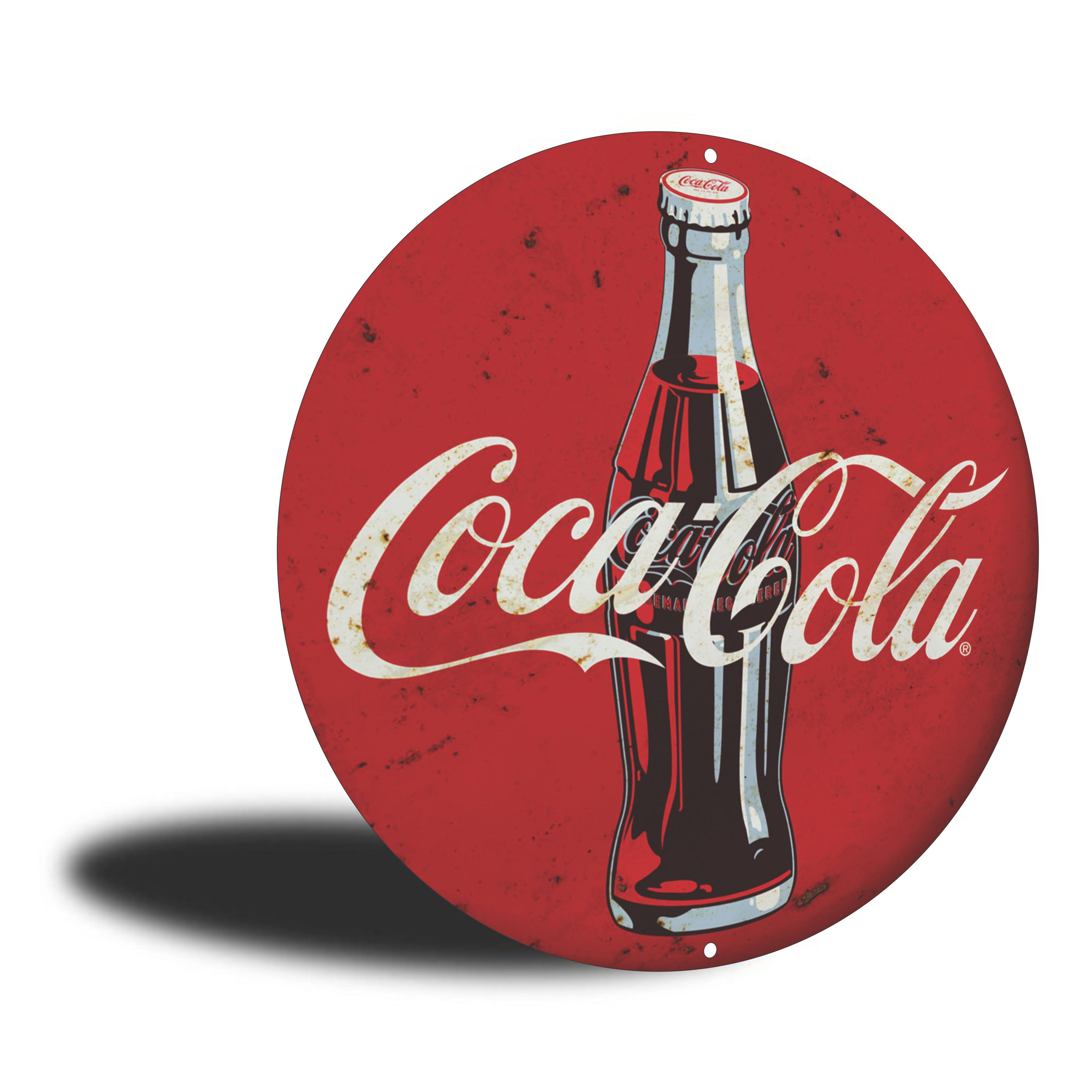 PLACA CIRCULAR COCA-COLA