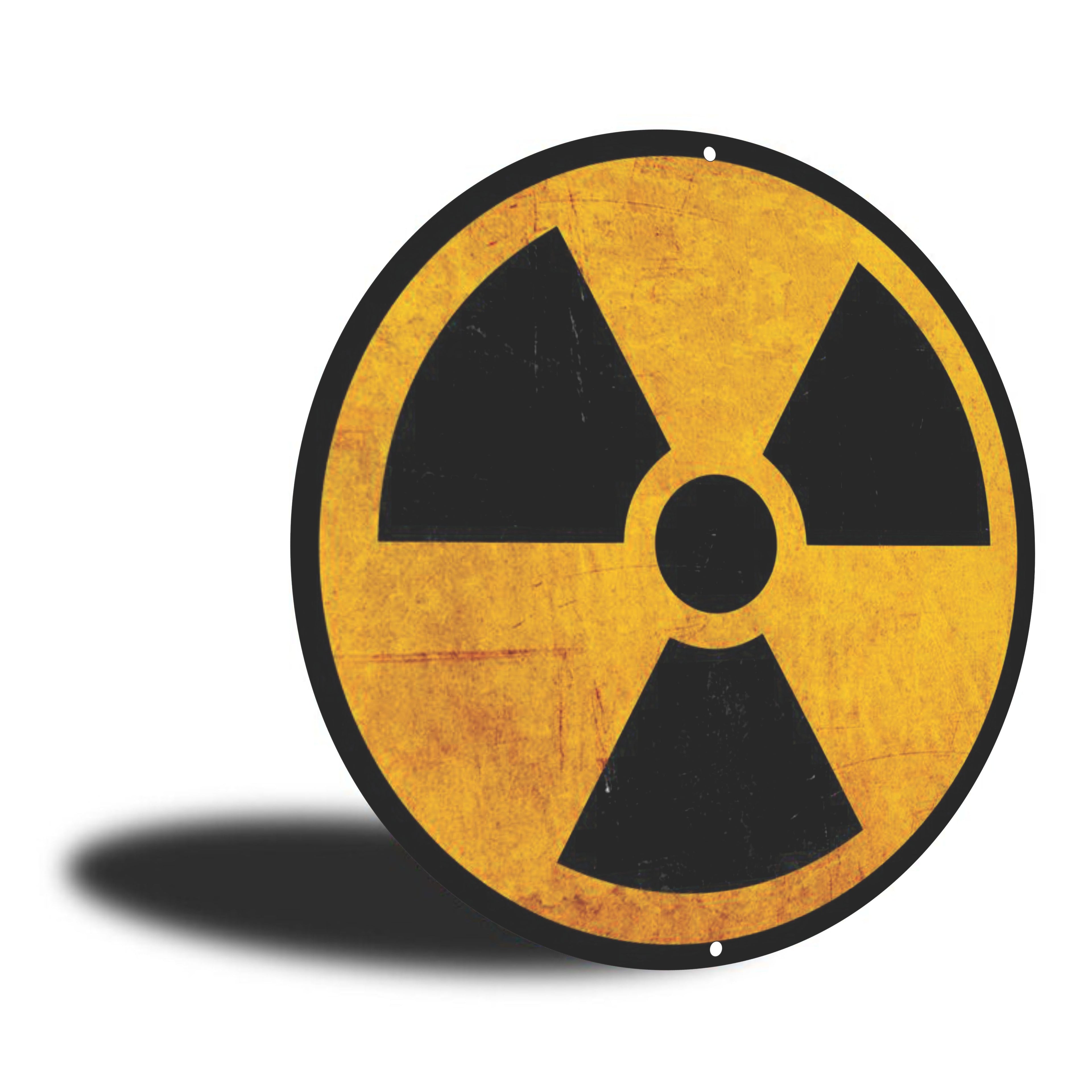 PLACA CIRCULAR RADIOACTIVE CLOVER