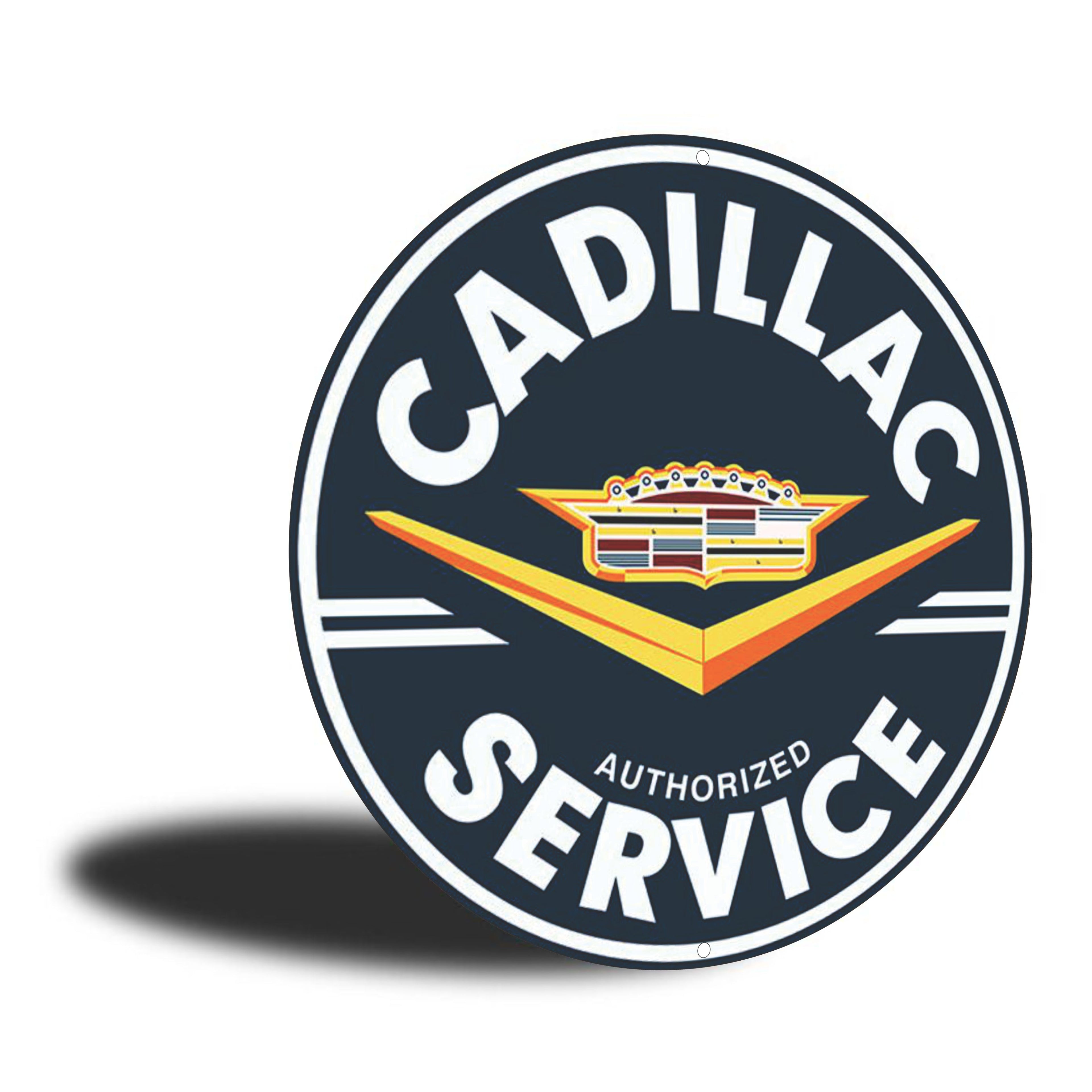 PLACA CIRCULAR CADILLAC SERVICE