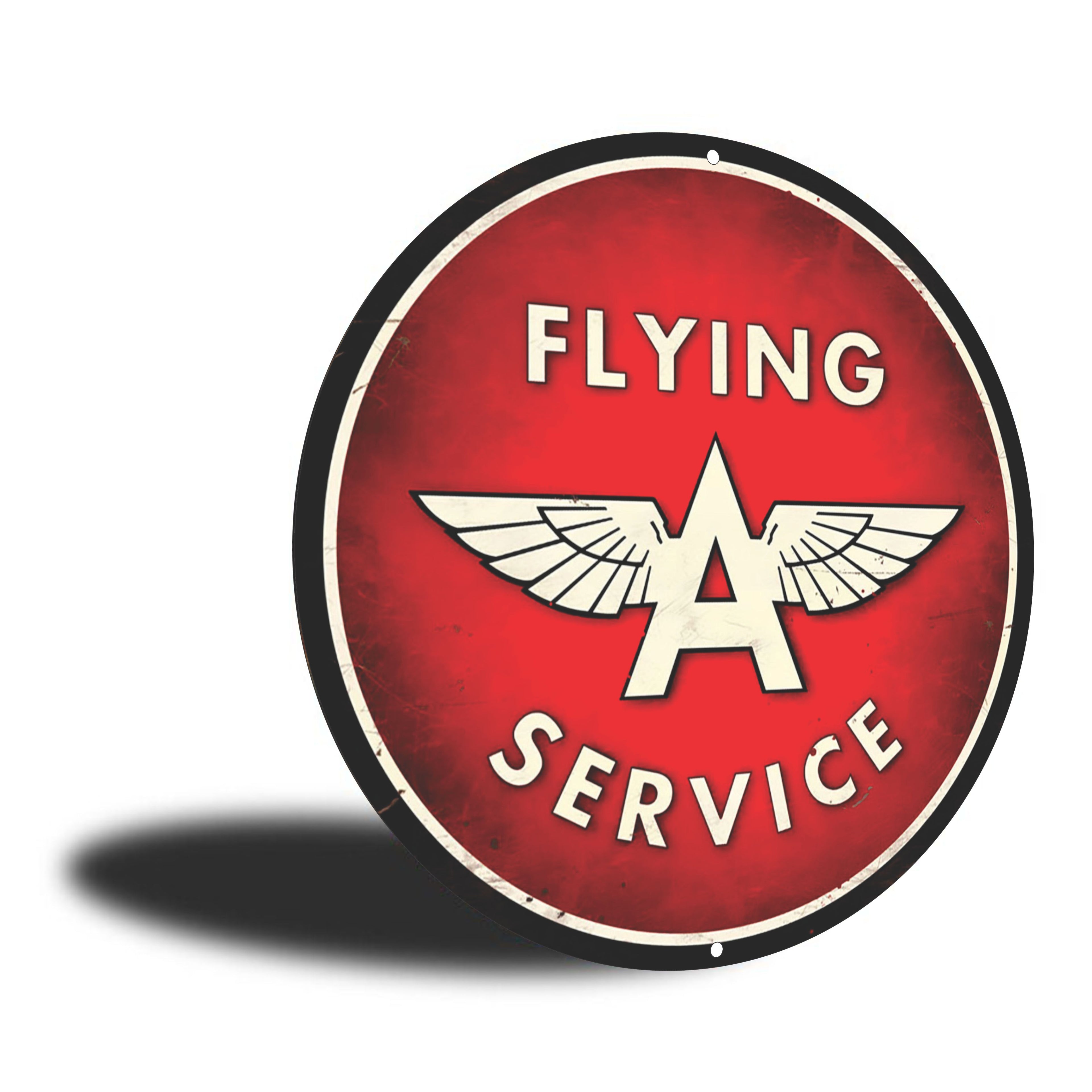 PLACA CIRCULAR FLYING A SERVICE