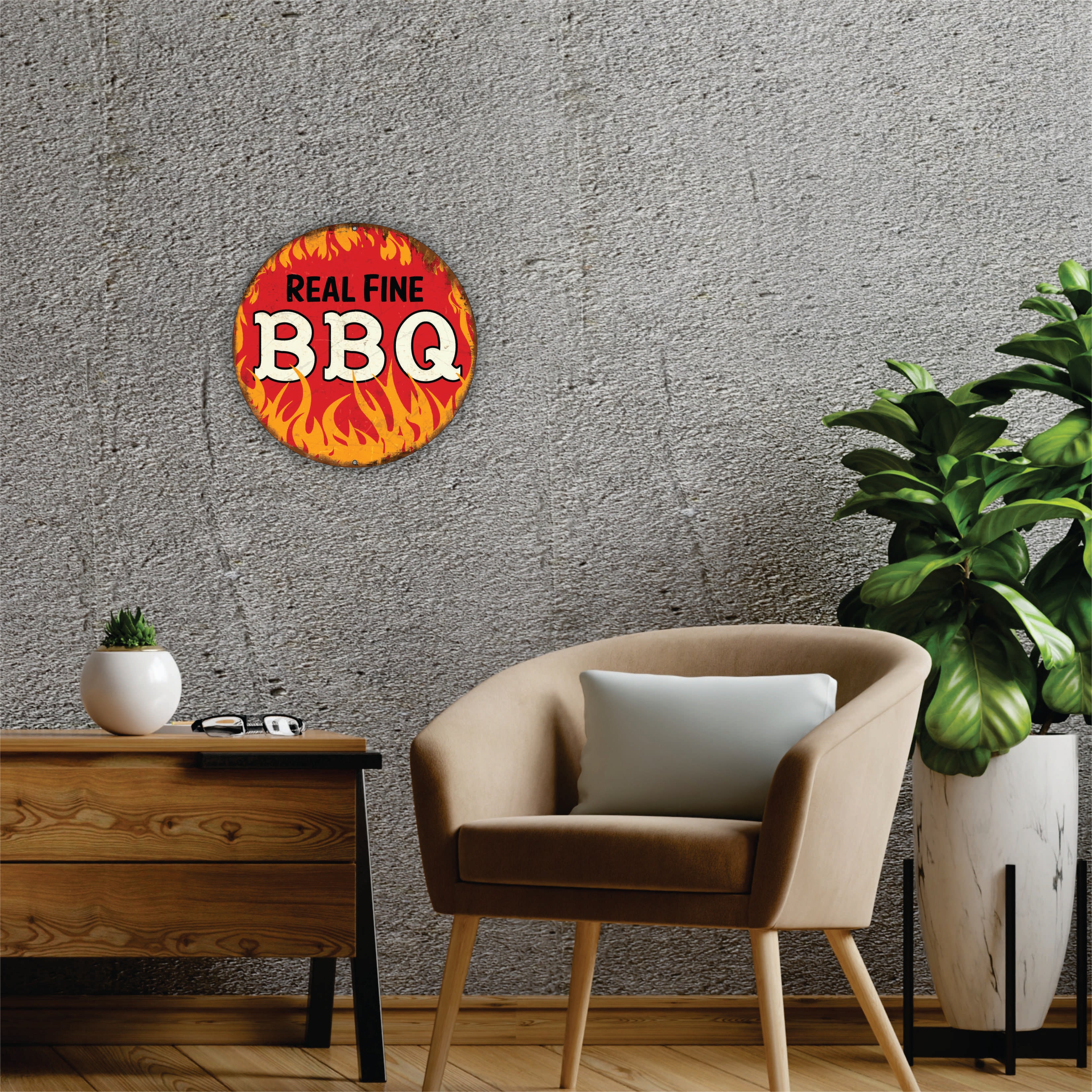 PLACA CIRCULAR BBQ