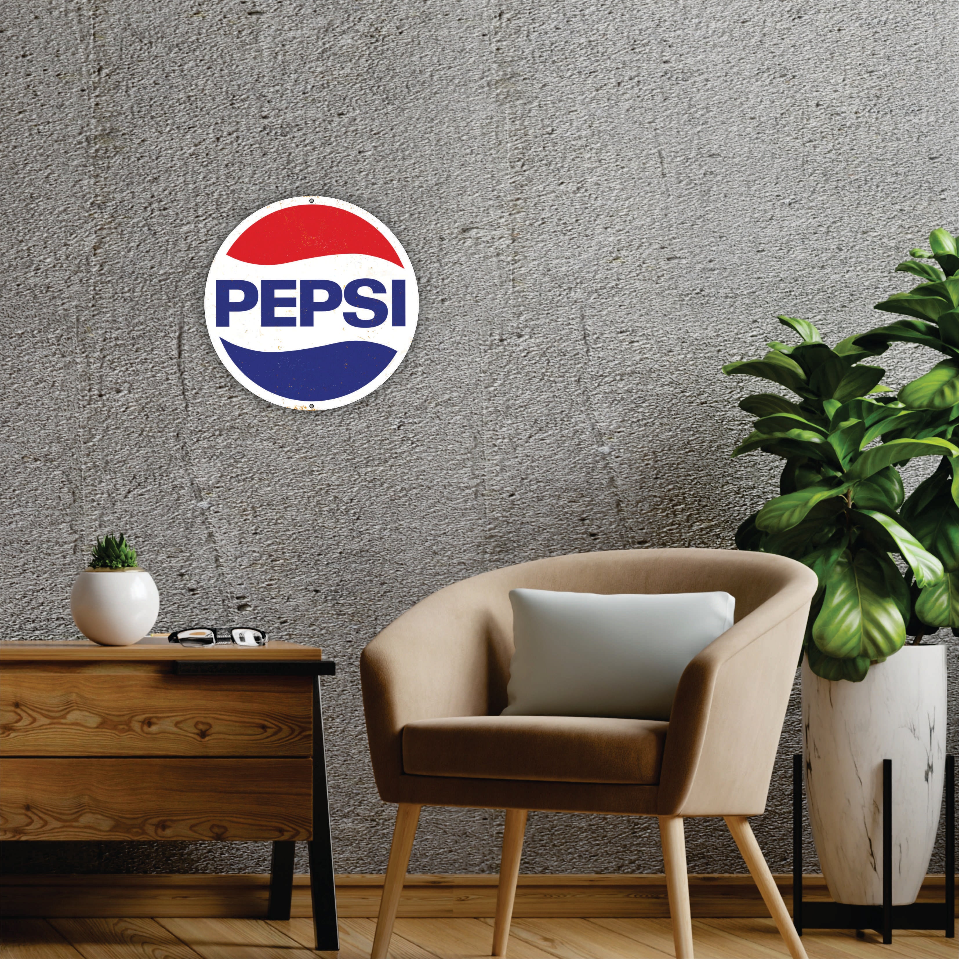 PLACA CIRCULAR PEPSI CLASSIC
