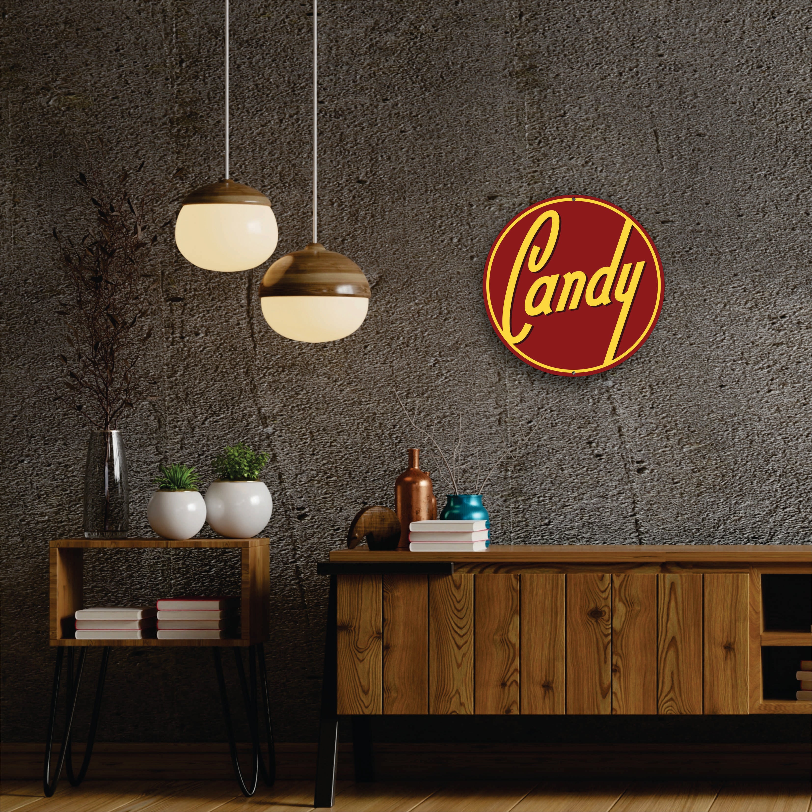 PLACA CIRCULAR CANDY