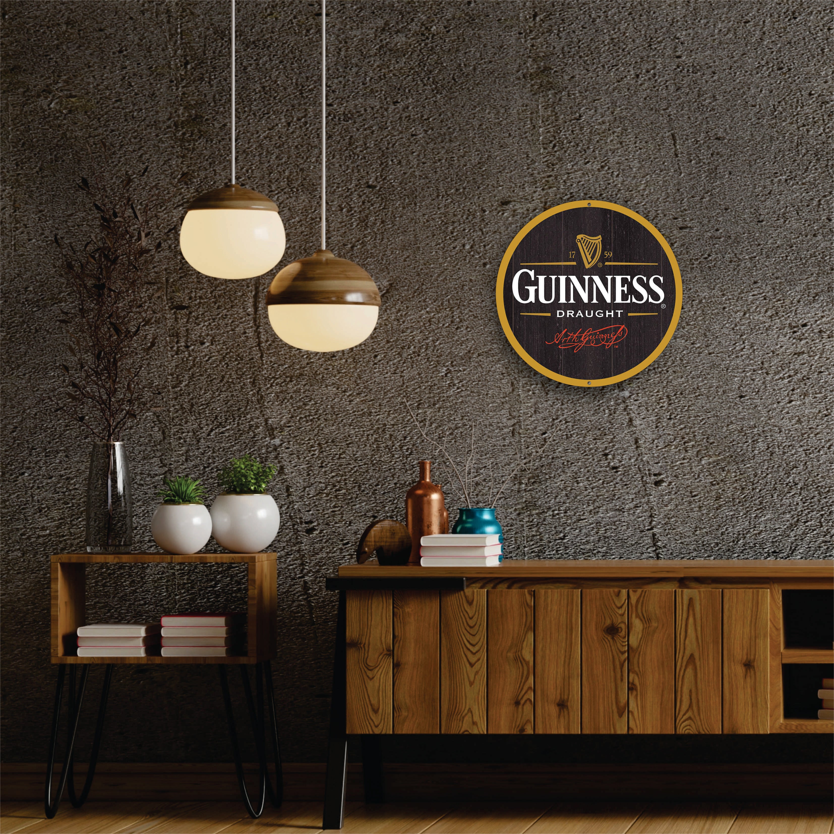 PLACA CIRCULAR GUINNESS