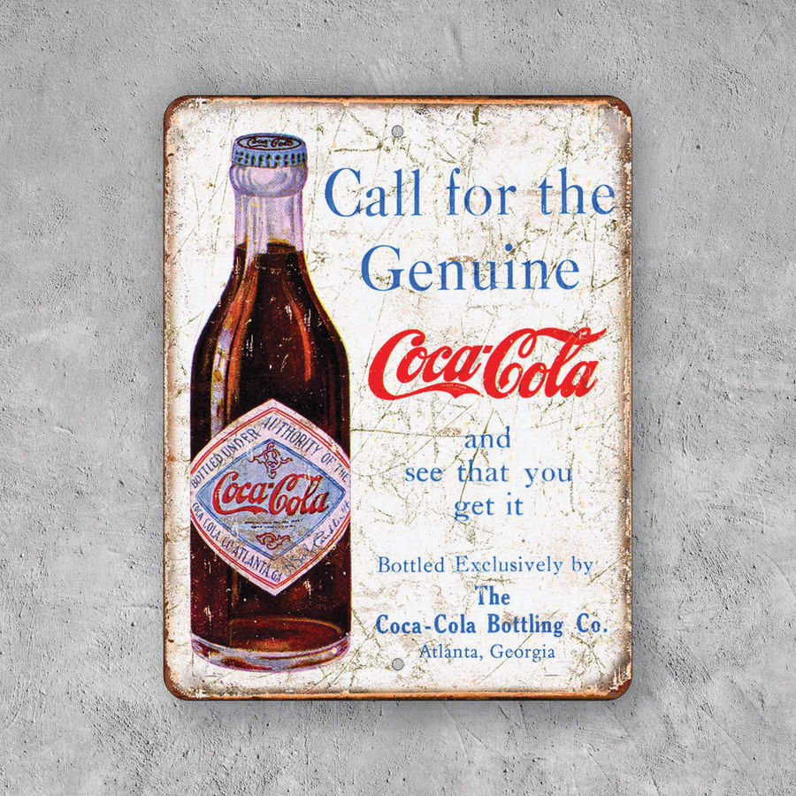 PLACA COCA-COLA BOTELLA