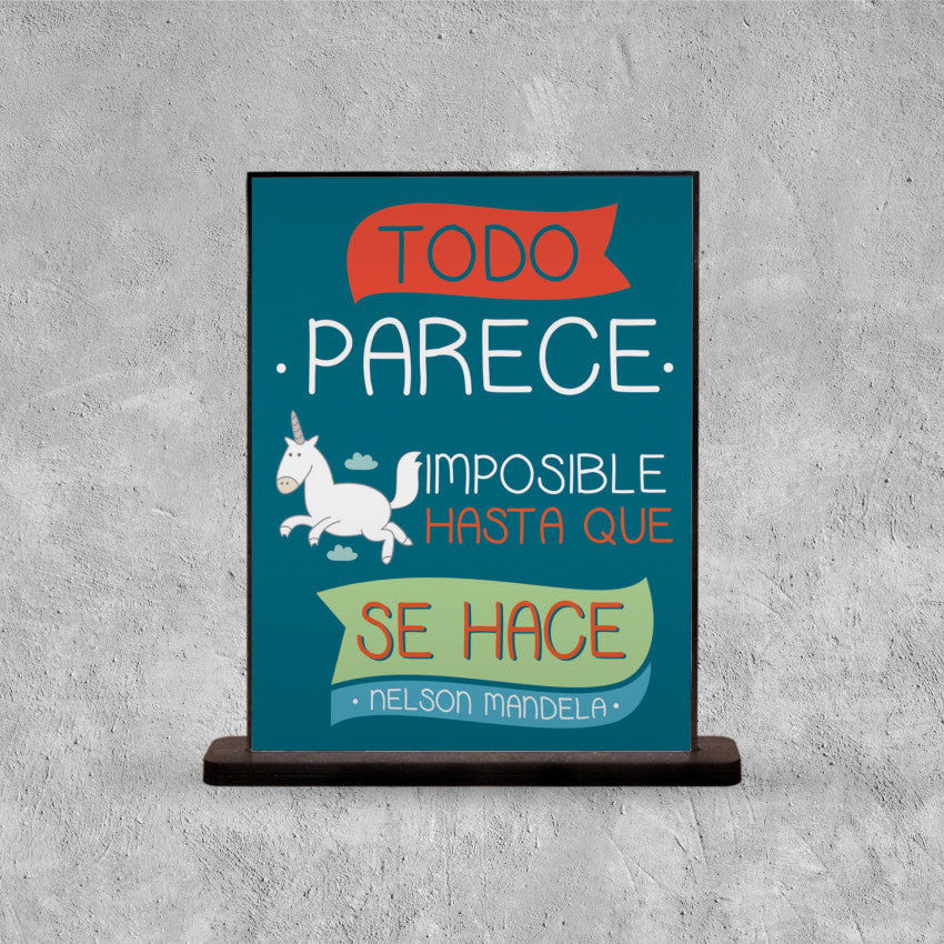 DECO POSTER TODO PARECE IMPOSIBLE