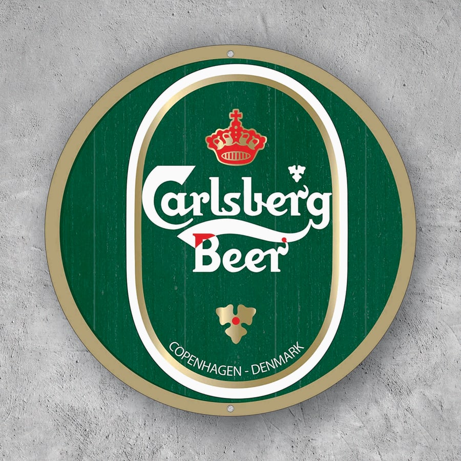 PLACA CIRCULAR CARLSBERG BEER