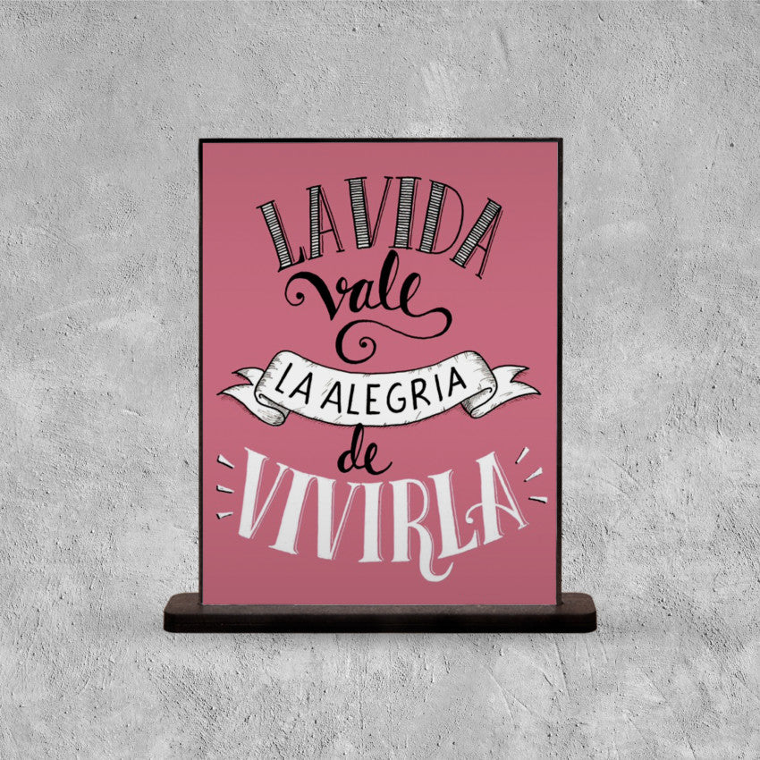 DECO POSTER LA VIDA VALE