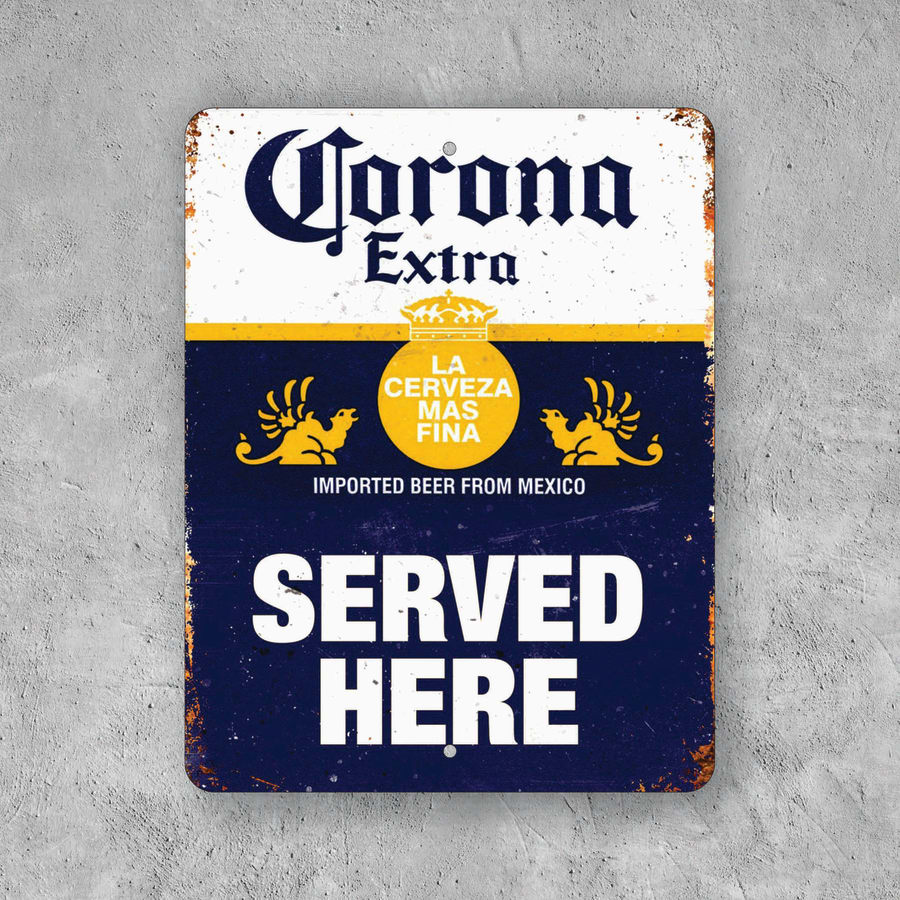 PLACA CORONA BEER