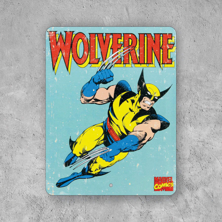 PLACA WOLVERINE MARVEL COMICS