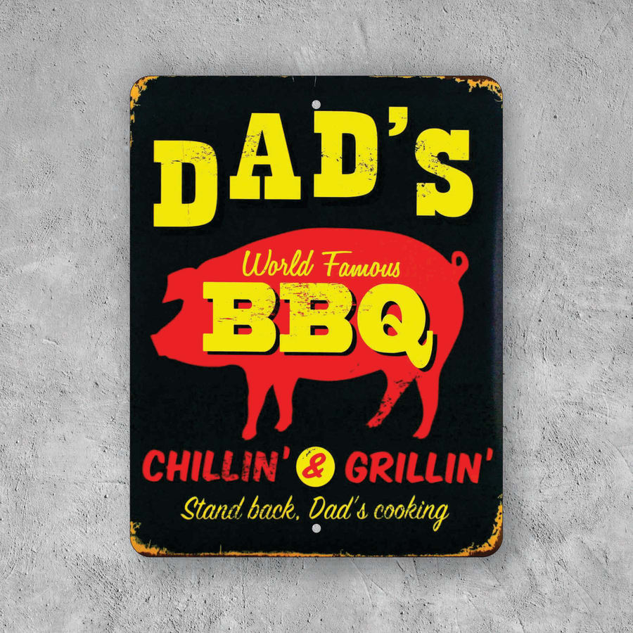 PLACA DAD S BBQ