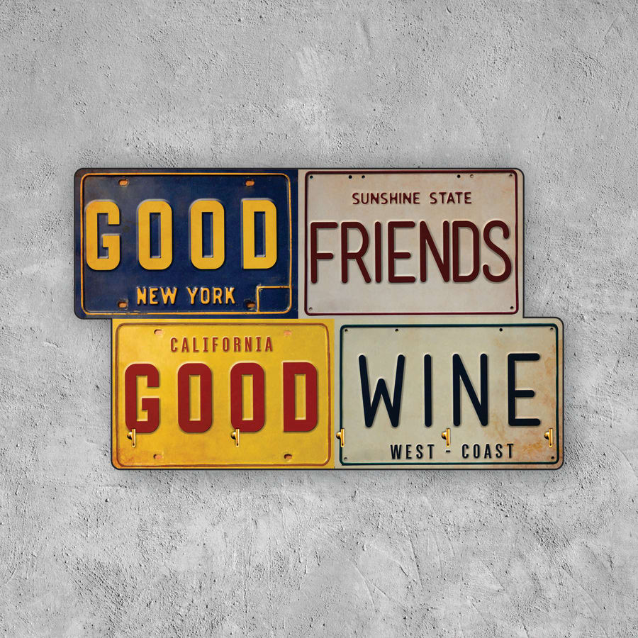 PORTALLAVE RETRO GOOD FRIENDS GOOD WINE