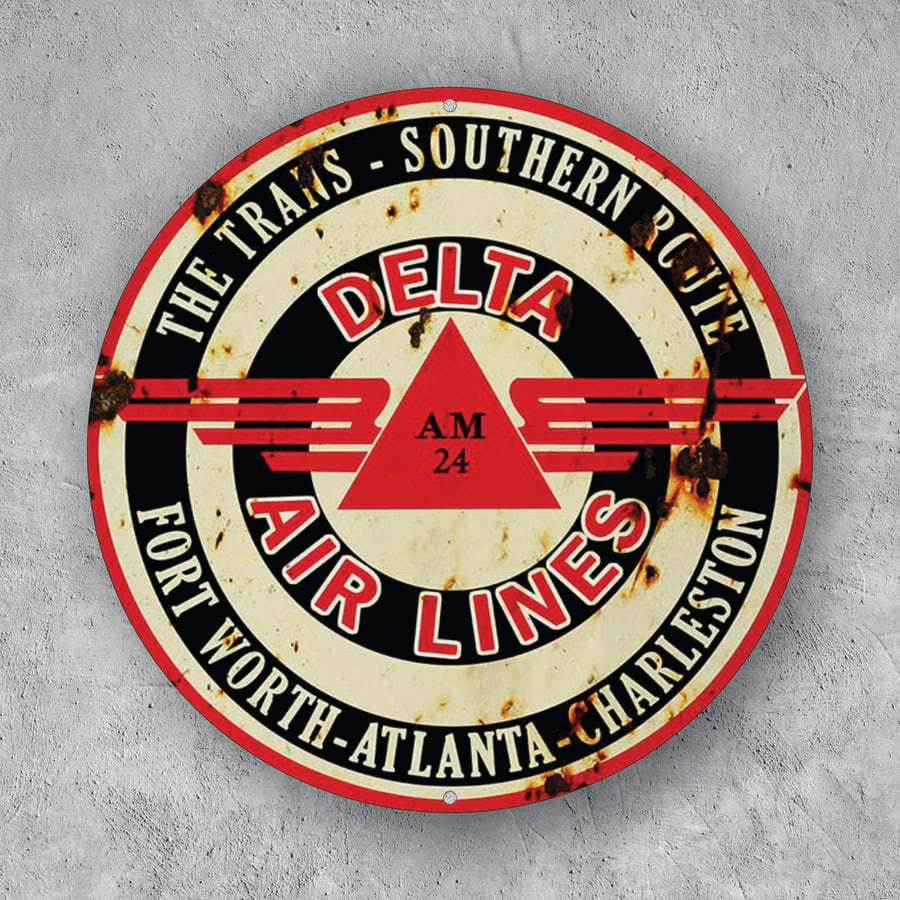 PLACA CIRCULAR DELTA AIR LINES