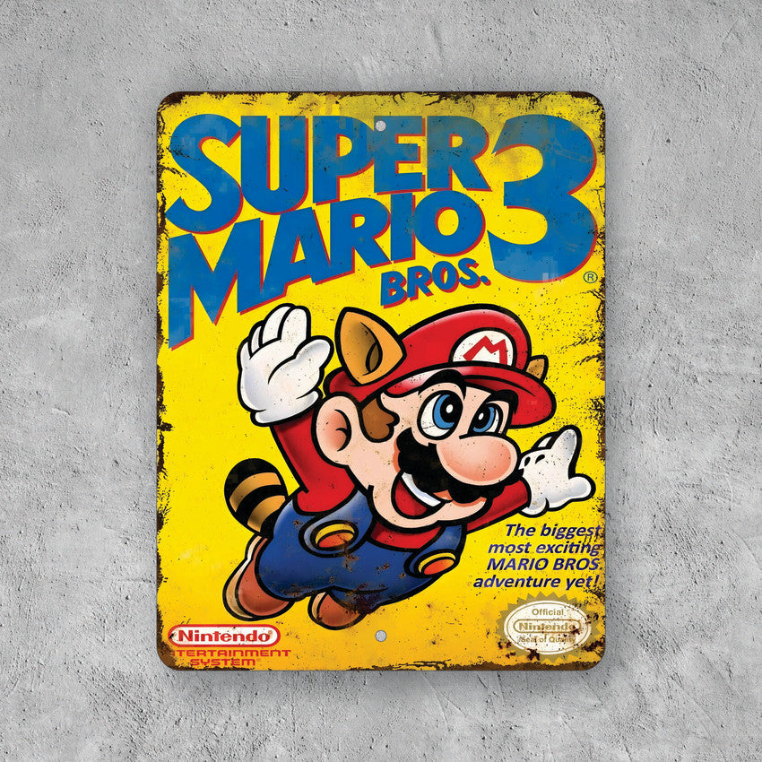 PLACA SUPER MARIO BROS 3