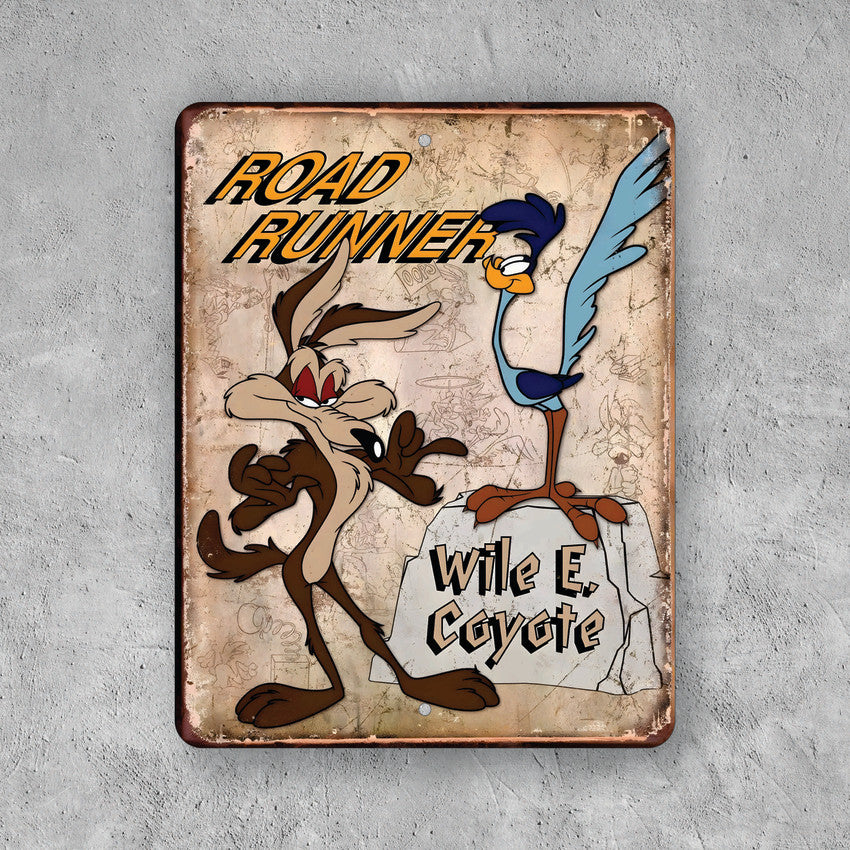 PLACA EL COYOTE Y EL CORRECAMINOS