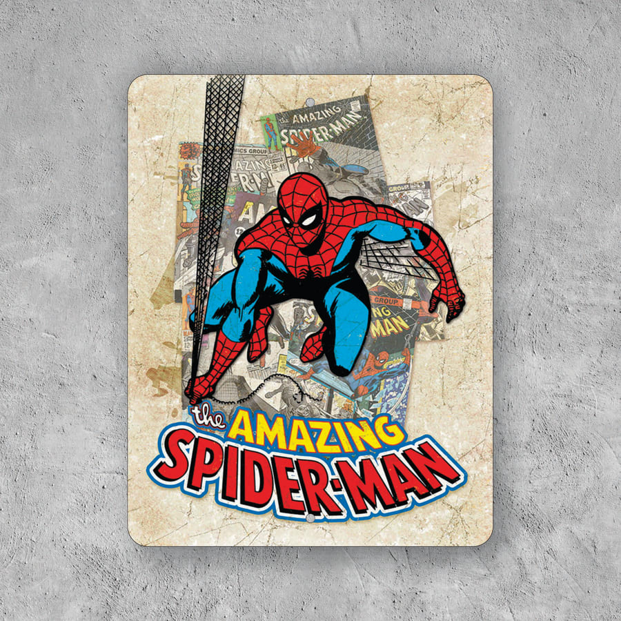 PLACA SPIDERMAN CLASSIC MARVEL COMICS
