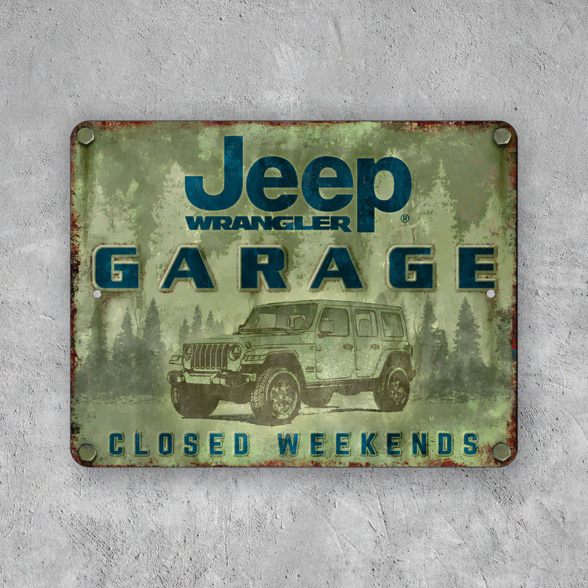 PLACA JEEP GARAGE