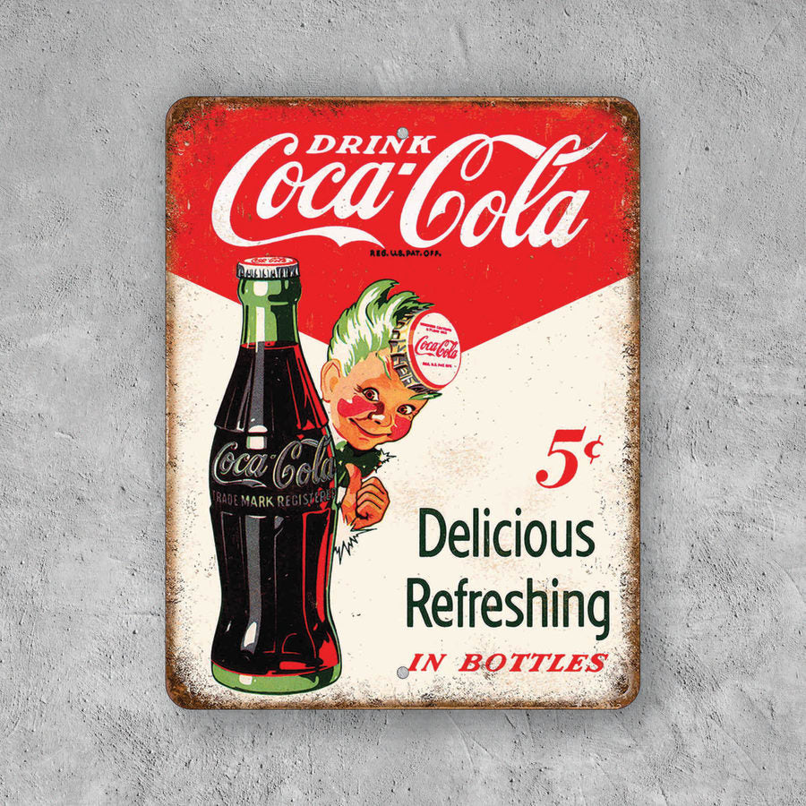 PLACA COCA-COLA IN BOTTLE