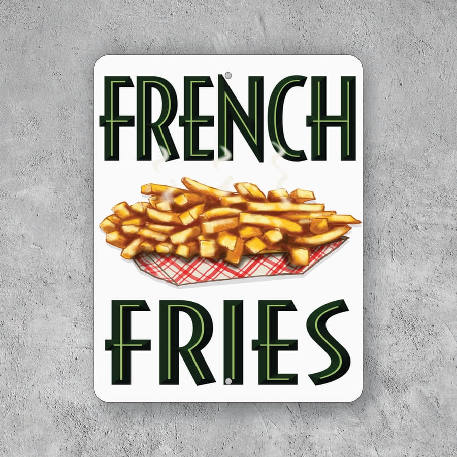 PLACA FRENCH FRIES