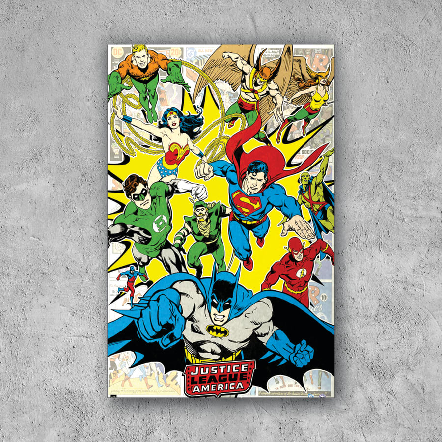 POSTER LIGA DE LA JUSTICIA DC COMICS