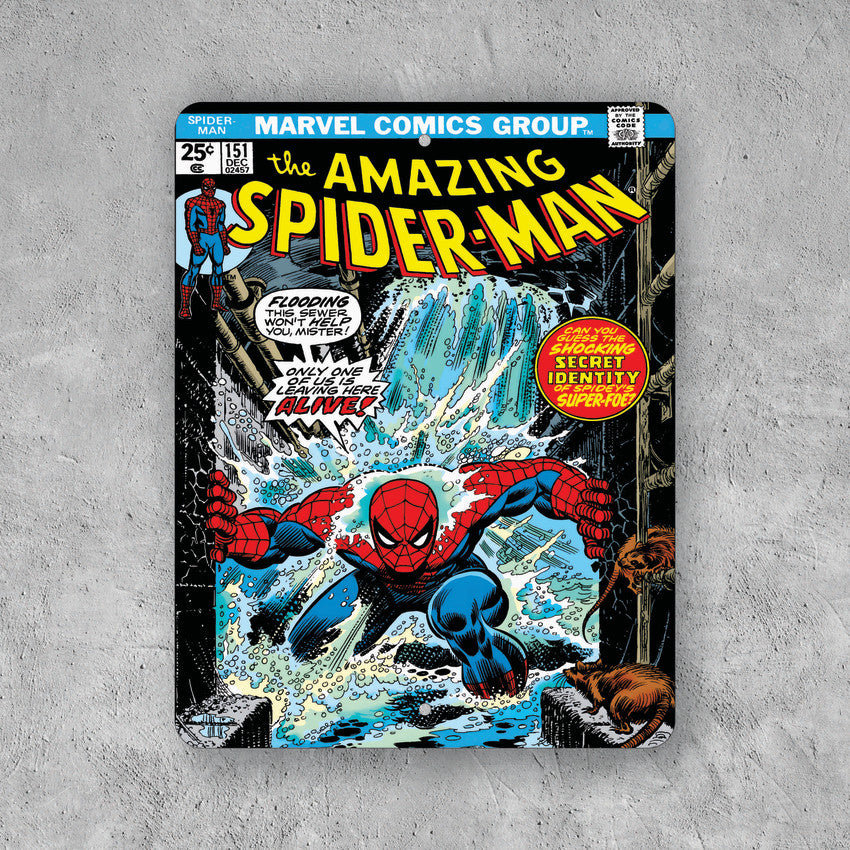 PLACA SPIDER-MAN SECRET IDENTITY