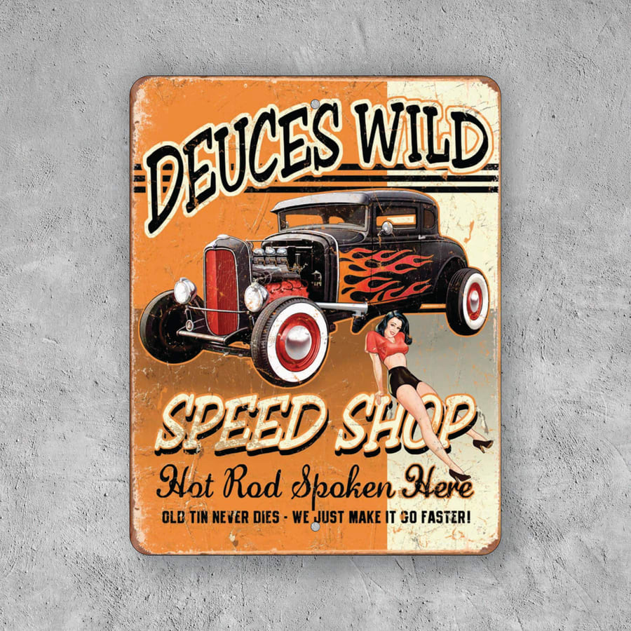 PLACA HOT ROD SPEED
