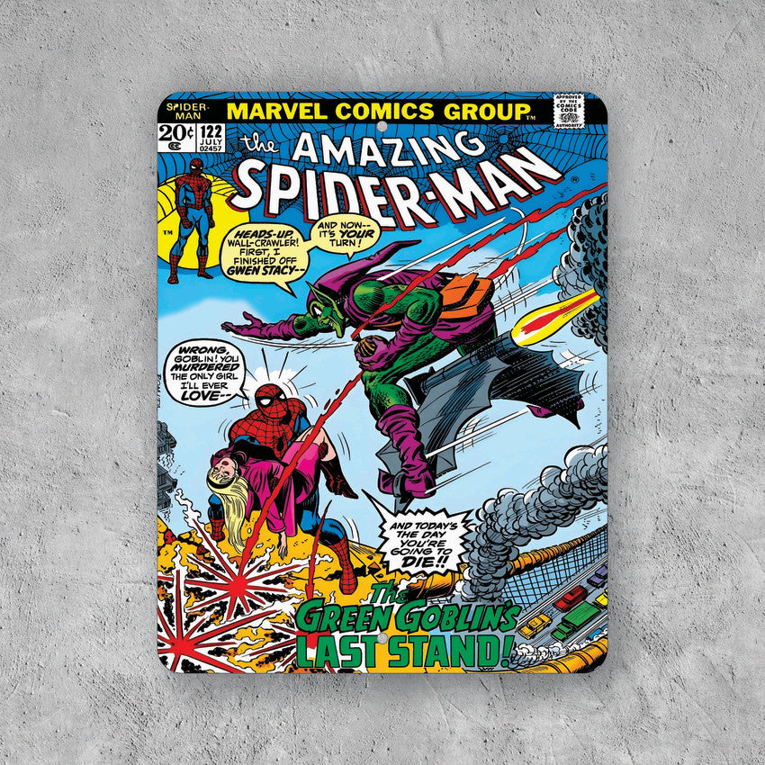 PLACA SPIDER-MAN Y EL DUENDE