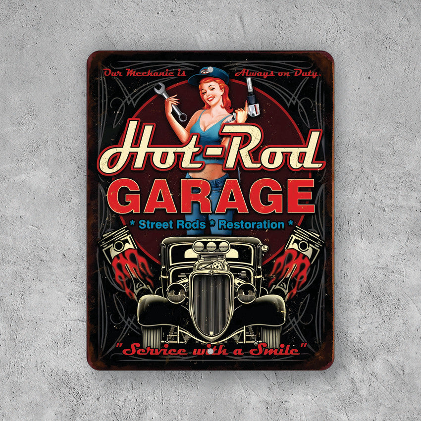PLACA HOT-ROD GARAGE
