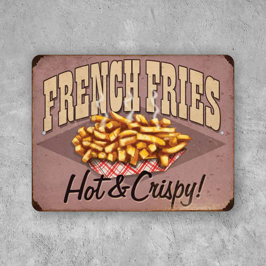 PLACA FRENCH FRIES HOT & CRISPY