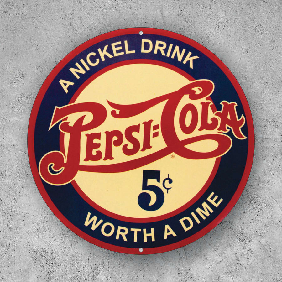 PLACA CIRCULAR PEPSI COLA