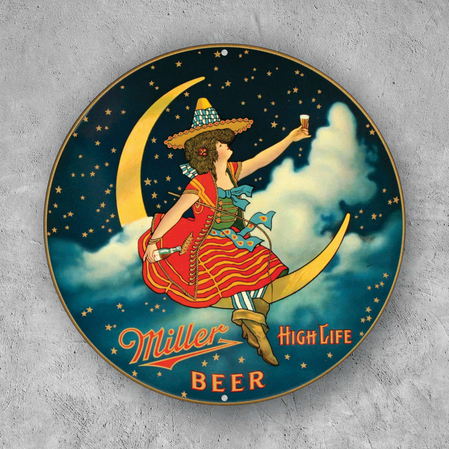 PLACA CIRCULAR MILLER HIGH LIFE