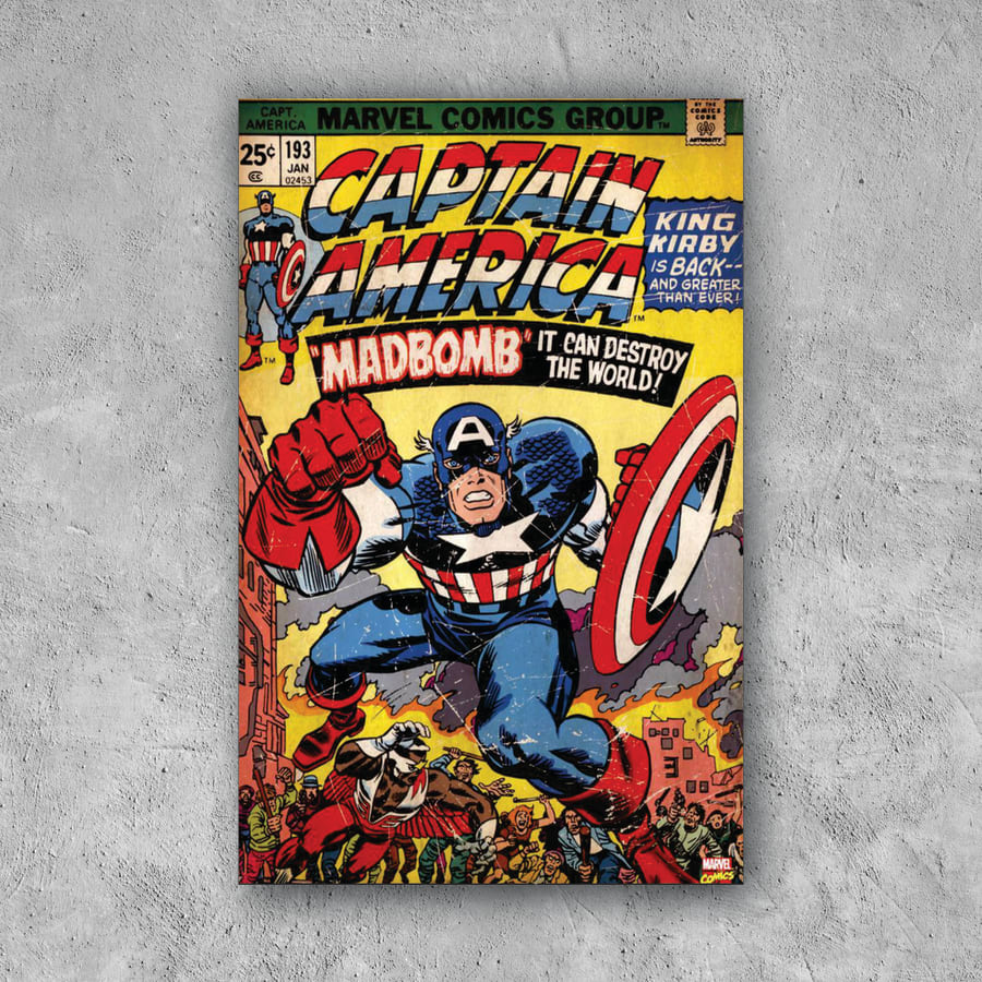POSTER CAPITAN AMERICA FRONT PAGE
