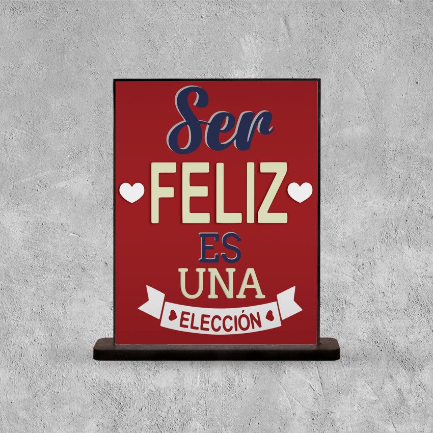 DECO POSTER SER FELIZ