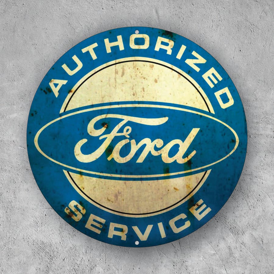 PLACA CIRCULAR FORD SERVICE