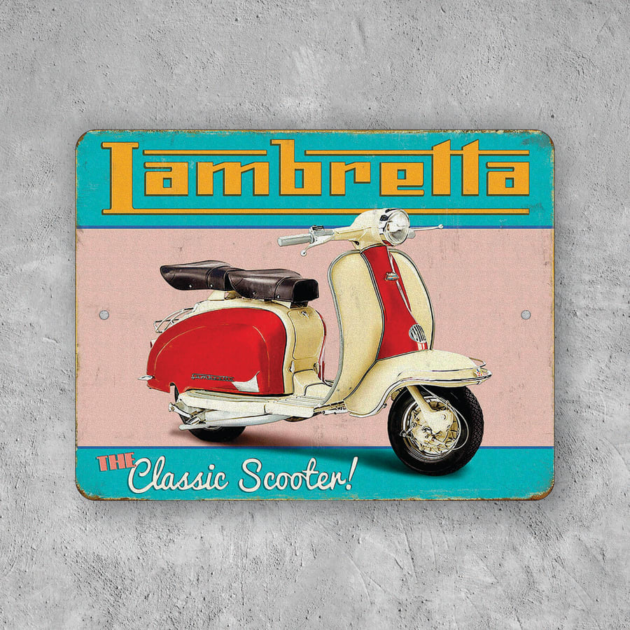 PLACA LAMBRETTA CLASSIC SCOOTER