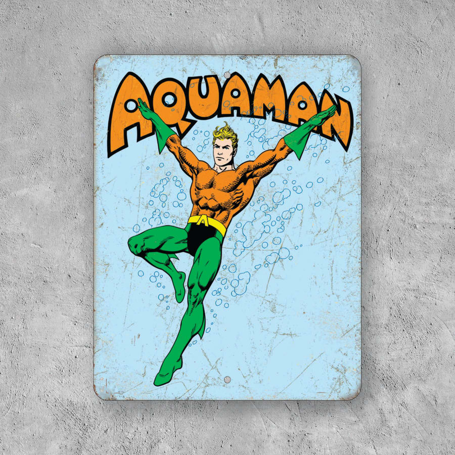 PLACA AQUAMAN DC COMICS