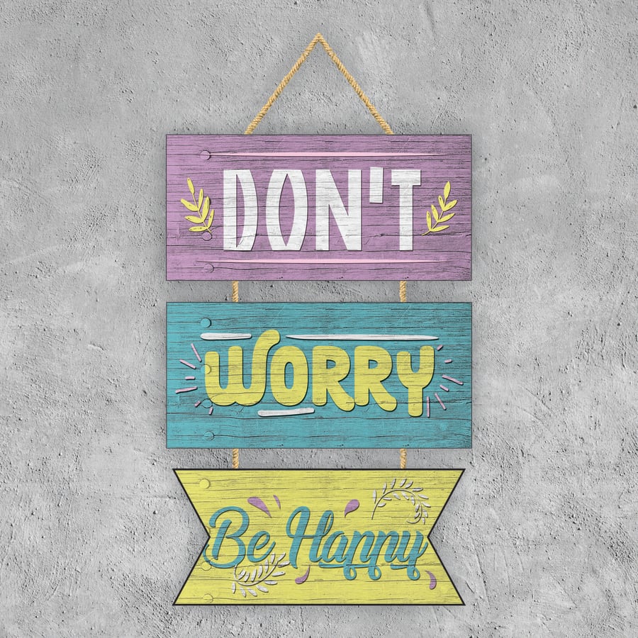 DECO PUERTA DONT WORRY