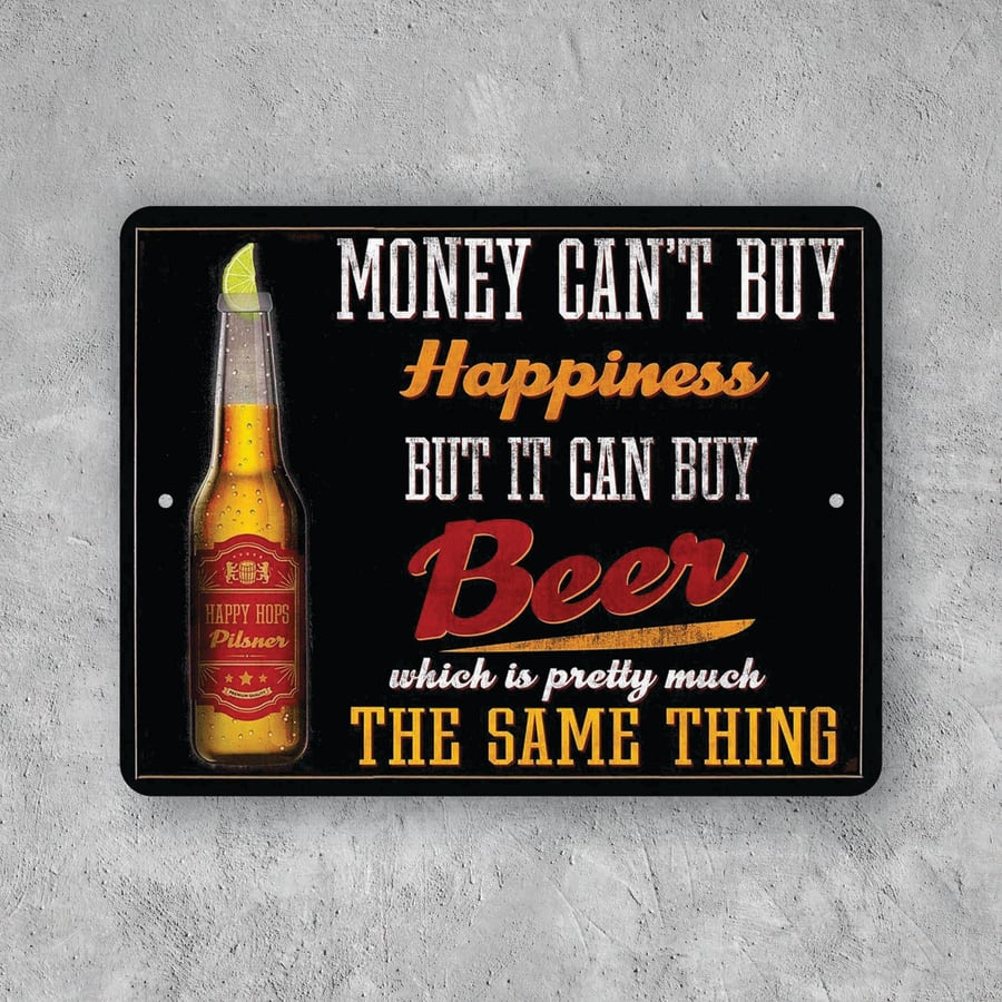PLACA HAPPINESS BEER
