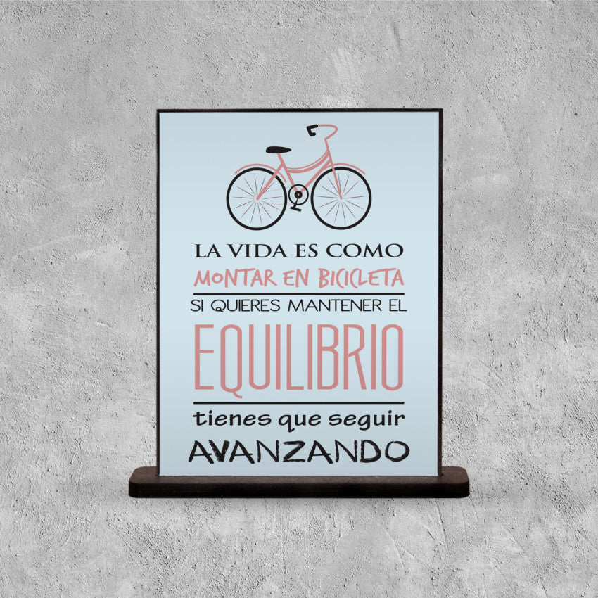 DECO POSTER LA VIDA ES COMO