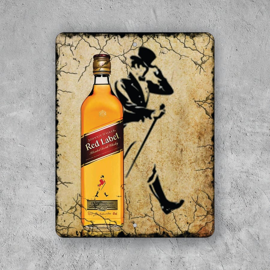 PLACA RED LABEL JOHNNIE WALKER