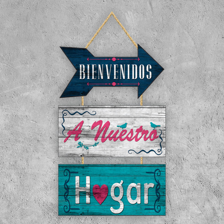 DECO PUERTA BIENVENIDOS