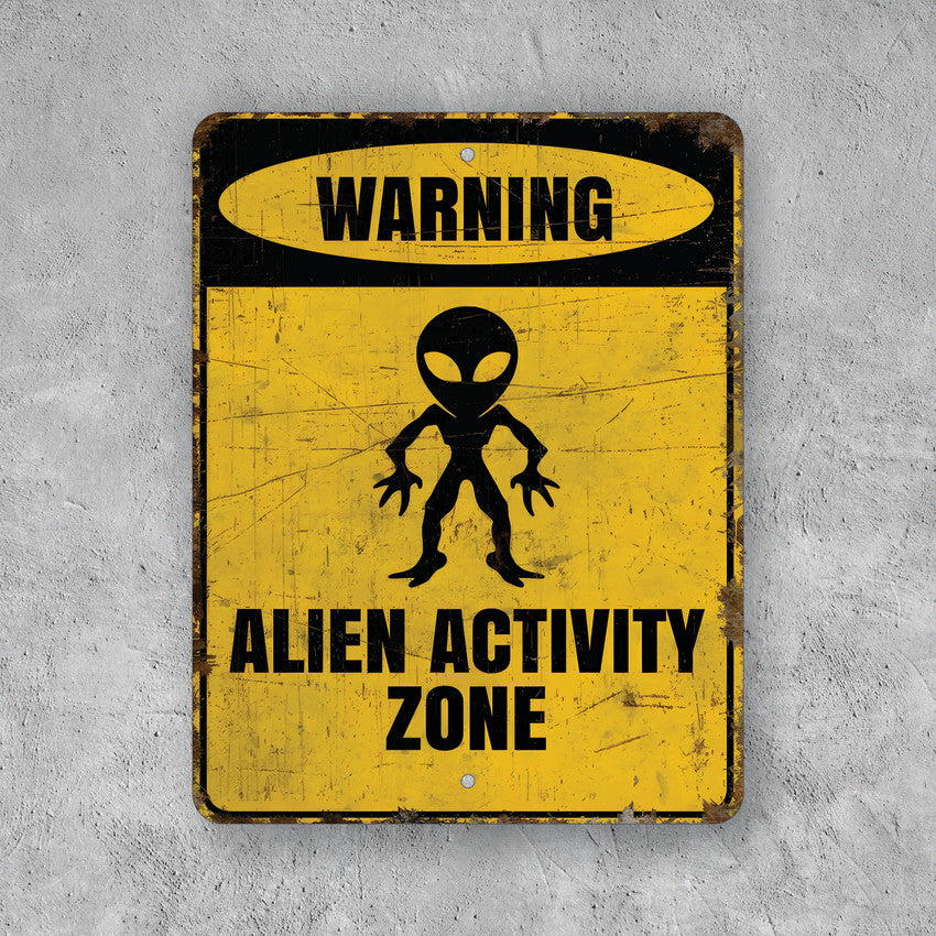 PLACA ALIEN ACTIVITY ZONE