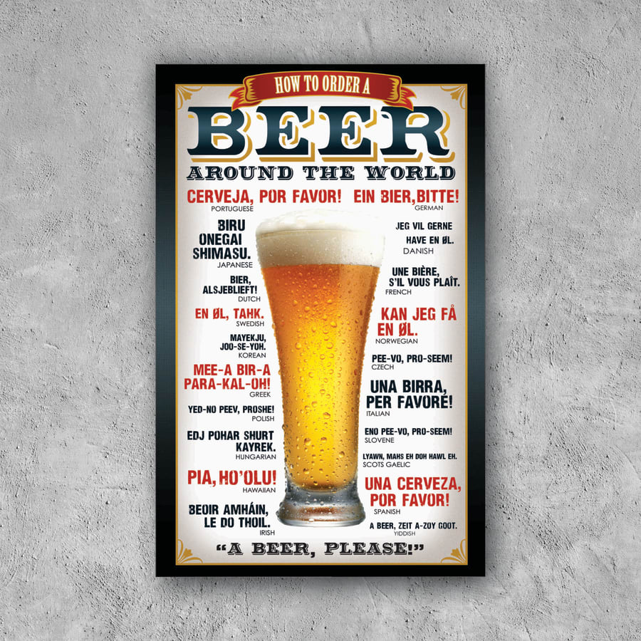 POSTER BEER AROUND THE WORD